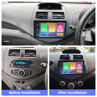 Kits de Marco y Panel USB para Navegador Android de 9 Pulgadas MeiHua para Coche Chevrolet Spark Beat Daewoo Matiz con CarPlay, DSP y GPS para Tablero