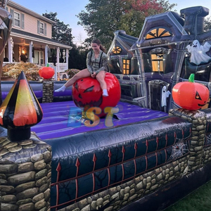Halloween bên máy bí ngô cưỡi trò chơi Inflatable bò cơ khí Rides Rock Bull Rides cho công viên giải trí - Product Image 2