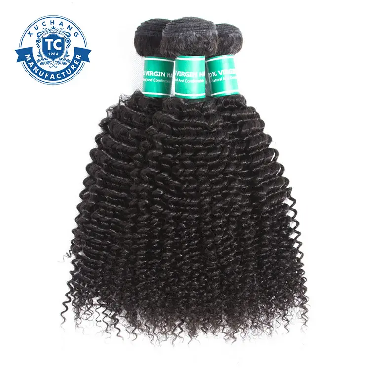 Paquete de cabello rizado birmano virgen crudo, cabello rizado mongol, extensión de cabello humano rizado camboyano para mujeres negras