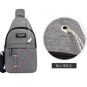 Sac de poitrine transfrontalier version coréenne, sac de poitrine sport en tissu Oxford pour activités de plein air, alpinisme, cyclisme, porté en bandoulière - Product Image 2