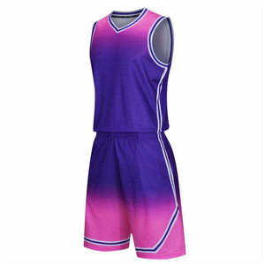 Nouveautés Uniforme de basket-ball en polyester à col en V et manches longues pour adultes Produit hautement recommandé - Product Image 4