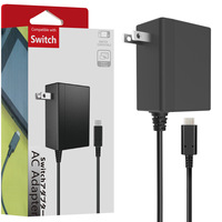 Chargeur 15V 2.6A / 5V 1.5A 39W compatible avec Nintendo Switch, prend en charge la charge sur station d'accueil