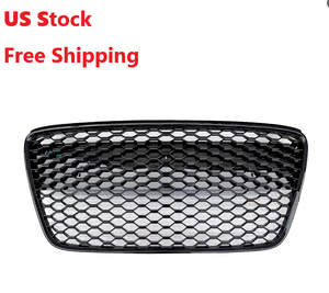 จัดส่งฟรี กระจังหน้ารถยนต์ R8 แบบรังผึ้ง วัสดุ ABS สีดำเงา สำหรับ <span class=keywords><strong>Audi</strong></span> R8 <span class=keywords><strong>MK1</strong></span> ปี 2007 2008 2009 2010 2011 2012 2013 - Product Image 1