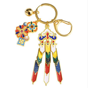 Cadeaux commémoratifs personnalisés, porte-clés en alliage de zinc émaillé, logo personnalisé, impression par transfert thermique, léger, JIAYUE - Product Image 2