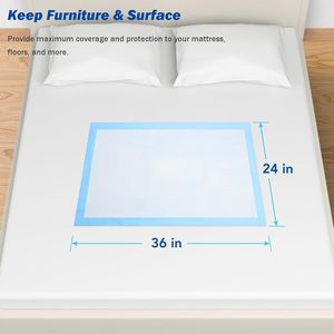 Protège-draps jetables haute absorption 2000 ml avec dos imperméable et technologie antidérapante - Product Image 5