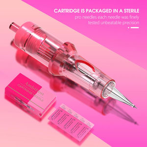 XNET pembe 20 adet 0.18mm 0.25mm 0.3mm 0.35mm 1RL 3RL 5RL 7RL 5F 7F SMP P <span class=keywords><strong>M</strong></span> U kalıcı dudak kaş vücut dövme kartuş iğne - Product Image 4