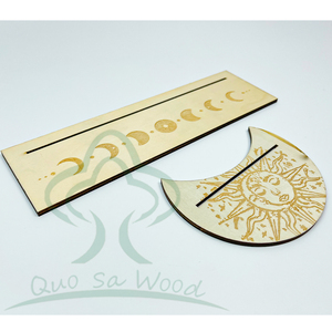 Wooden Carve Witch Divination <strong>Altar</strong> <strong>Wicca</strong> Tarot Cards Holder Display Energy Wood Board Meditation Healing Pendulum Plate - Product Image 4