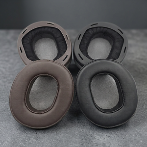Coussinets d'oreille de remplacement en cuir protéiné pour écouteurs audio haute résolution Sony MDR-1A MDR-1ADAC MDR1A 1A 1ADAC - Product Image 6