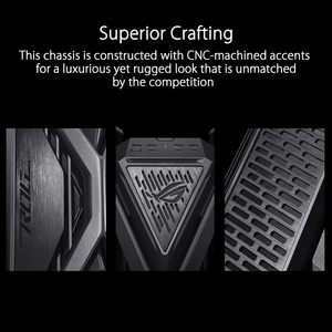 Boîtier de jeu en aluminium EATX Full Tower Rog Hyperion Gr701 en gros avec 4 ventilateurs de 120 mm et panneaux latéraux sans outil - Product Image 3