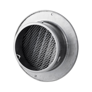 Grille <span class=keywords><strong>d</strong></span>'évacuation murale ronde en acier inoxydable de 8 pouces <span class=keywords><strong>pour</strong></span> hotte de sécheuse, <span class=keywords><strong>extracteur</strong></span> externe et systèmes de ventilation - Product Image 6