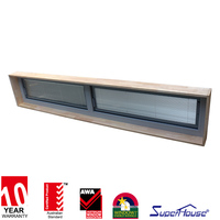 Fenêtre fixe à battant en aluminium au design moderne, insonorisée et coupe-vent, personnalisable pour hôtels et salons