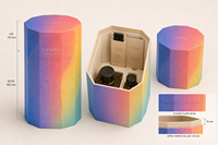Coffret Cadeau Diffuseur de Roseaux Personnalisé Premium Forme Octogonale – Ensemble Parfum d'Ambiance Luxe pour la Maison – Emballage Aromatique Festif avec Gaufrage et Éponge