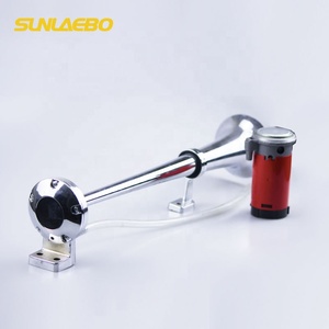 Klaxon d'<span class=keywords><strong>air</strong></span> en Zinc chromé pour trompette, livraison gratuite, 18 pouces, avec compresseur, pour camion - Product Image 6