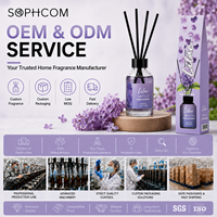 Diffuseur à bâtonnets 100 ml, collection OEM, huile parfumée personnalisable avec bâtonnets en rotin pour marque privée, vente en gros