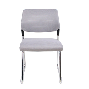 Chaise de bureau à dossier bas en métal et tissu, sans accoudoirs, pour salle de réunion et formation, prix de gros abordable - Product Image 2