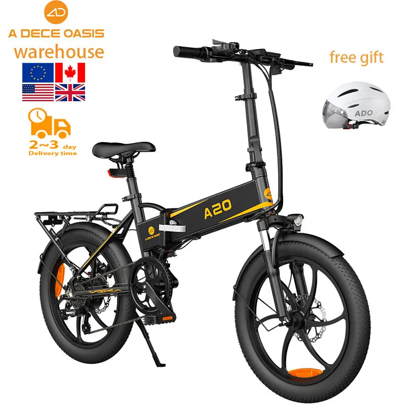 업그레이드 ADO A20XE EU 영국 미국 창고 전자 자전거 전기 하이브리드 자전거 전기 도시 자전거 접이식 자전거 산악 ebike 도로 자전거