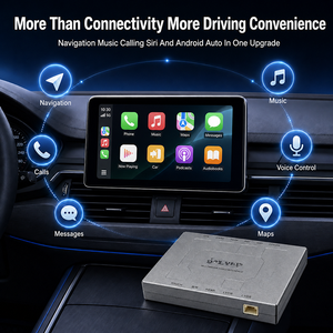 Módulo Inalámbrico Carplay Android Auto para Jeep Uconnect 8 <span class=keywords><strong>4</strong></span>, Caja de Actualización Multimedia, Navegación, Mirror Link, Cámara, Proveedor OEM - Product Image 1