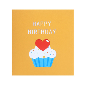 Chất lượng cao tùy chỉnh 3D pop-up giấy nghệ thuật đáng yêu bánh sinh nhật và Ngày Valentine thiệp chúc mừng với Cảm ơn bạn phong bì - Product Image 5