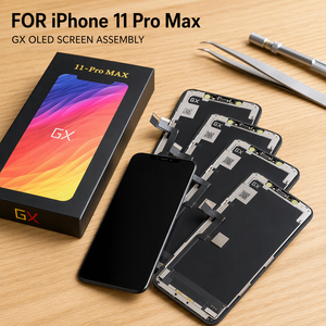 หน้าจอ True Tone 3D Touch GX Soft OLED FHD สำหรับ iPhone <span class=keywords><strong>12</strong></span> <span class=keywords><strong>Pro</strong></span> 13 <span class=keywords><strong>Pro</strong></span> 14 <span class=keywords><strong>Pro</strong></span> ขอบบาง โมดูลจอแสดงผล ผ่านการทดสอบ 100% สำหรับซ่อม - Product Image 1