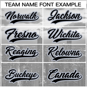 Groothandel op maat bedrukte plus size baseball shirts van de beste kwaliteit, gepersonaliseerde stadslandschap stijl, authentieke jersey - Product Image 5