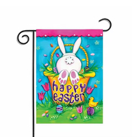 Drapeaux muraux personnalisés en gros, bannières 30x45cm, vierges pour sublimation double face, drapeaux de jardin pour accessoires d'affichage