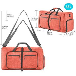 Modern Sports Duffle <b>Bag</b> <b>Large</b> Capacity Gym Travel <b>Holdall</b> with Adjustable Strap Polyester Unisex Casual Style Zipper Closure - Product Image 5