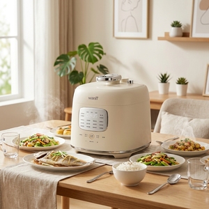 Nouvelle Cocotte Mini 2L pour Cuisine Domestique avec Poignée Portable et Contrôle Numérique Intelligent du Menu, Température et Pression Précises - Product Image 2