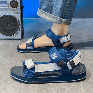 Sandales d'extérieur minimalistes pour hommes avec sangles réglables, antidérapantes, à semelle plate, pour <span class=keywords><strong>l</strong></span>'été urbain, le camping et le style quotidien - Product Image 2