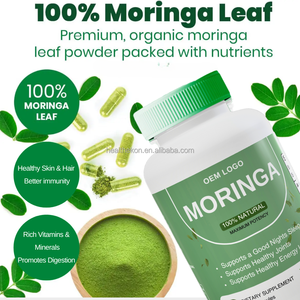 OEM organik yeşil Superfoods <span class=keywords><strong>Moringa</strong></span> yaprak kapsül özü hapları yetişkinler gençler için takviyesi artırılması yağ yakma metabolizması - Product Image 2