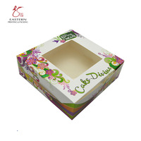 Voll farbiges Papp gebäck, Backs ch achtel Keep Donuts, Muffins, Cookie Safe-Einzigartige Auto-Pop-Up-Funktion und klares Fenster