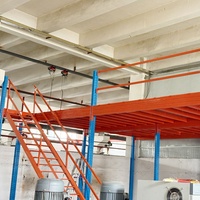 Système de plateforme de mezzanine modulaire robuste en acier, revêtement poudré anti-corrosion, capacité de charge personnalisable