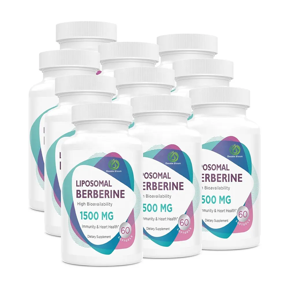 Suplemento 1500mg Cápsulas de Berberina Liposomal de Alta Biodibilidad para Mujeres y Hombres, Activador AMPK para Cardiovascular