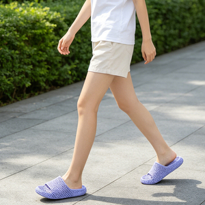 Pantuflas sencillas de estilo casero, impresas en <span class=keywords><strong>3D</strong></span>, lisas, prácticas, de una nueva fábrica artesanal, para uso diario en casas de alquiler sencillas. - Product Image 2