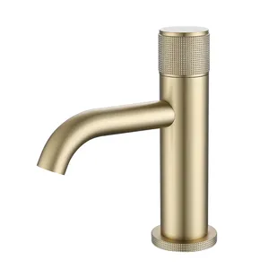 Wholesale Modern Sanitary Ware Single Handle Rose Gold Face Basin Faucets Bathroom Brass Basin Faucet For Supply