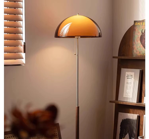 Lampe sur pied vintage américaine en fer et acrylique, lumière d'ambiance coucher de soleil, lampe de chevet pour chambre et canapé - Product Image 1