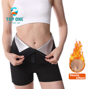 Chaud grande taille thermique noir sueur formateur Leggings taille tondeuse Sauna pantalon Shorts pour un usage domestique grosses femmes - Product Image 6