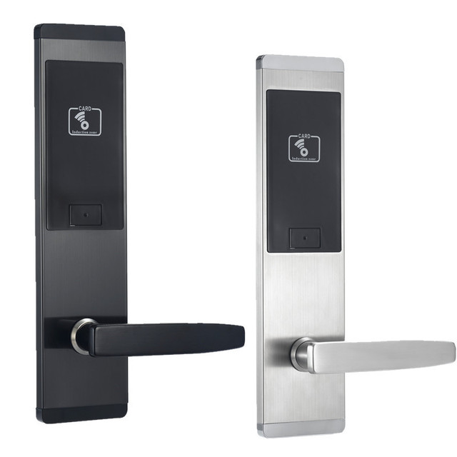 High Safety RFID Digital Door Locks with Cloud for Hotel Apartment and Steel Door Use Smart Card & Key Access