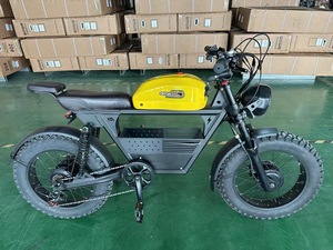 Bicicleta urbana eléctrica de doble motor de 3000W, 20*4,5 pulgadas, neumáticos gruesos todoterreno, motocicletas de doble suspensión, Dirt Ebike, EE. UU., Stock libre de impuestos - Product Image 3