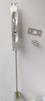 Loquet de porte à levier traditionnel en laiton massif, à installation facile, avec tige de 10 ou 12 pouces, vente en gros