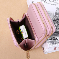Tas Tangan Kecil Wanita, Dompet Selempang Telepon Seluler Bahu Mini Tempat Kartu