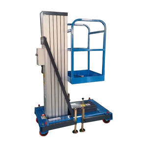 स्व-चालित एल्यूमीनियम मिश्र धातु ऊर्ध्वाधर मस्ट लिफ्ट प्लेटफॉर्म इलेक्ट्रिक मैन लिफ्ट 12 मीटर काम ऊंचाई 130 किलोग्राम भार क्षमता के लिए - Product Image 5