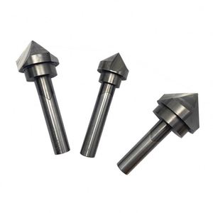 Fraise à rainurer en V à double denture à 90 degrés en carbure pour le travail du bois avec fraise à chanfreiner et fraise à graver - Product Image 3