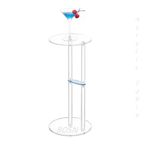 Acrylic Side Table Living Room Furniture Home Decor customized plexiglass bed sidetable acrylic console table for living room