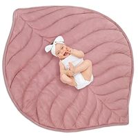Tapis de jeu pour bébé en forme de feuille de coton, tapis de ramper doux, coussin de canapé, respirant, antibactérien, toutes saisons, tissé 200TC