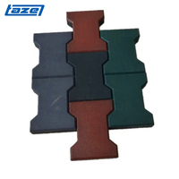 Dalles de sol en caoutchouc emboîtables TAZE pour allées de jardin, terrains de jeux, pistes de course pour chevaux, motif os de chien, référence SOI124