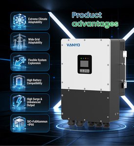 Sistema Híbrido Trifásico de 12KW para la UE, 380V/400V, con 2 MPPT, IP66, 98% de Eficiencia, Compatible con Litio, Bajo Voltaje - Product Image 2