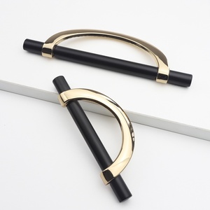 Zinc Alloy Semi-circular Drawer Pulls Unique Design for Furniture Handles Bedroom Closet <strong>Door</strong> Handles - Product Image 5