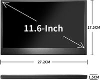 OEM/ODM the Latest Full Viewing Angle 11.6-inch HD 60Hz Built-in Speakers Portable Monitor for Laptop for PS4 PS5 Switch