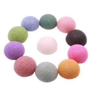 eco-friendly organic reusable 100% natural konjac sponge Facial Cleansing Sponge facial body private label package