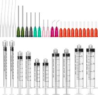 Dispositif de mesure de liquide Luer Lock à usage unique, plusieurs tailles (1/2/3/5/10 ml), en plastique transparent avec graduation